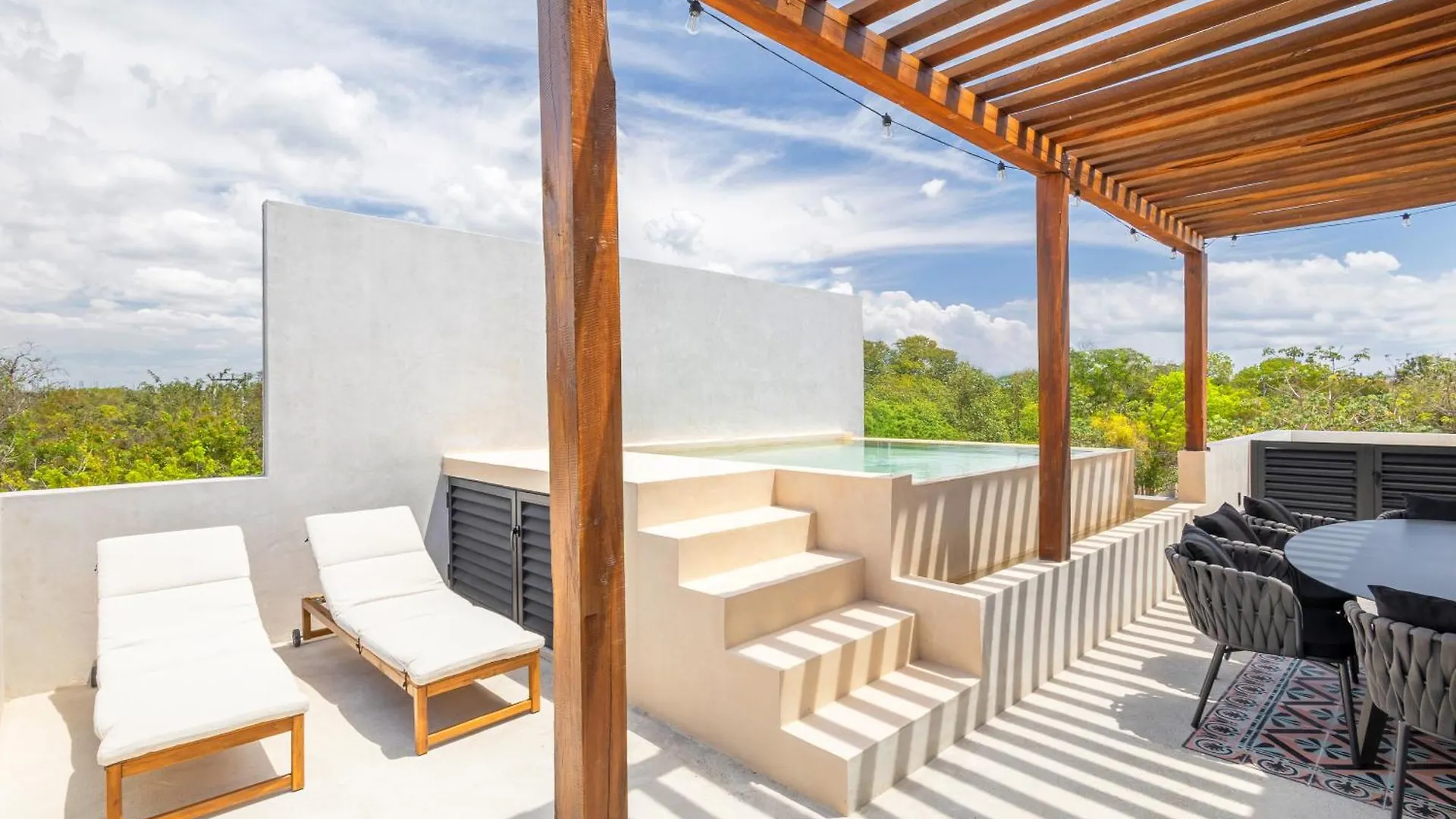 Modern And Luxury Villa With 2 Private Pools In Tulum Pueblo